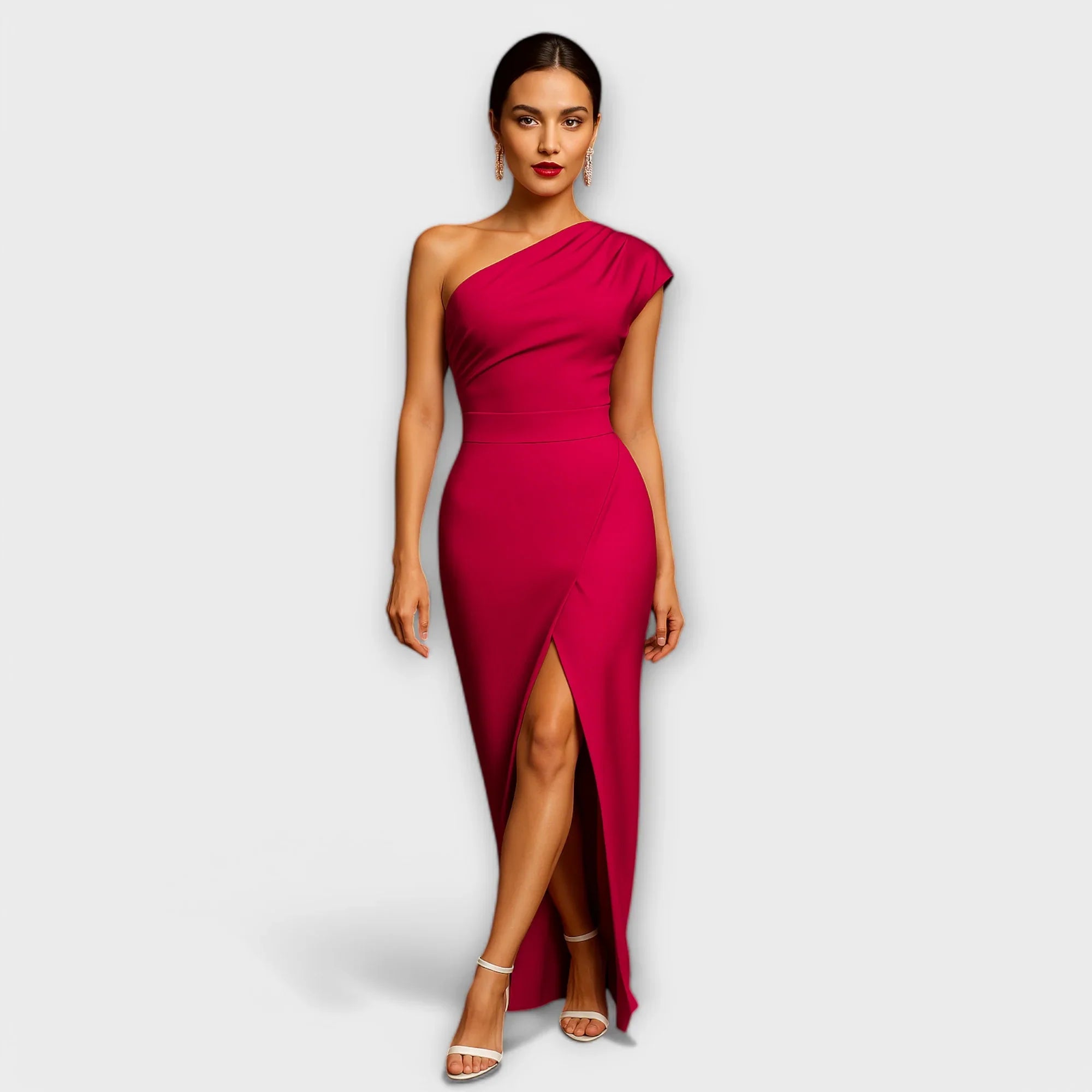 Elegant formal asymmetric evening dresses