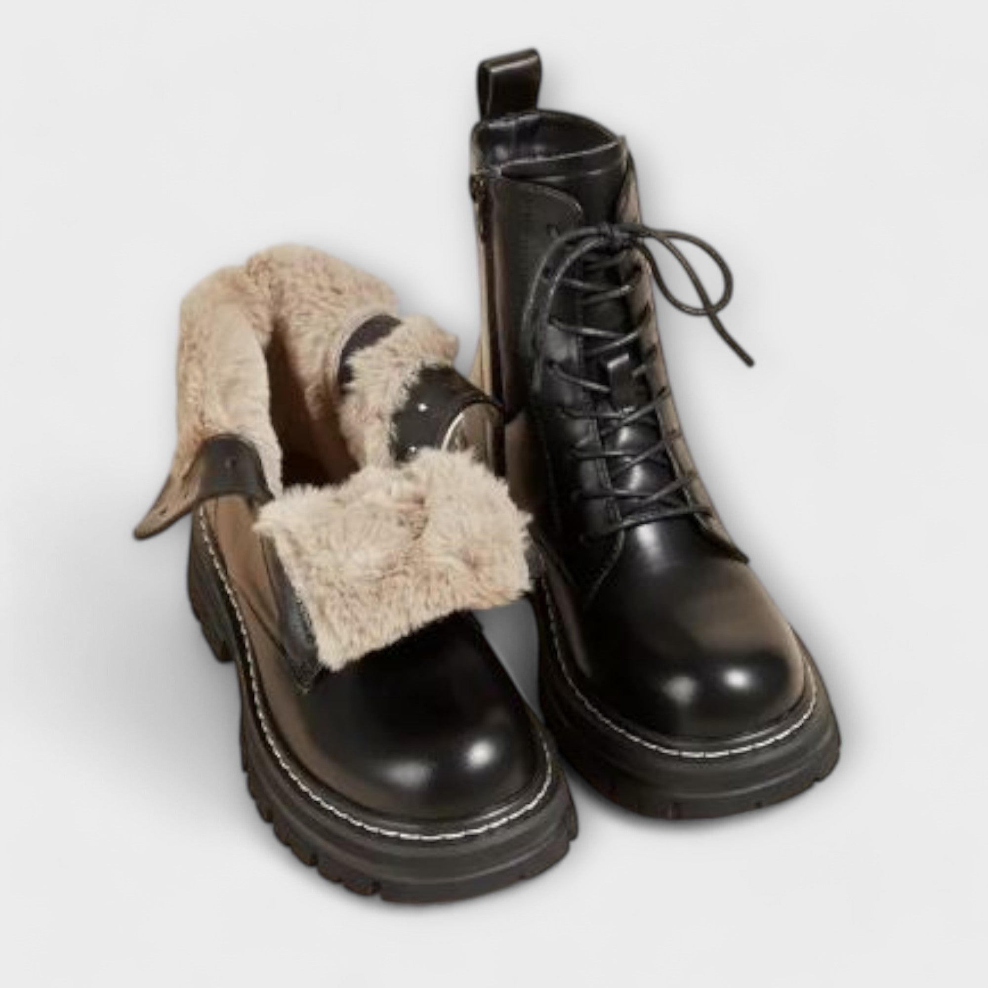 Faux Fur Ankle Boots