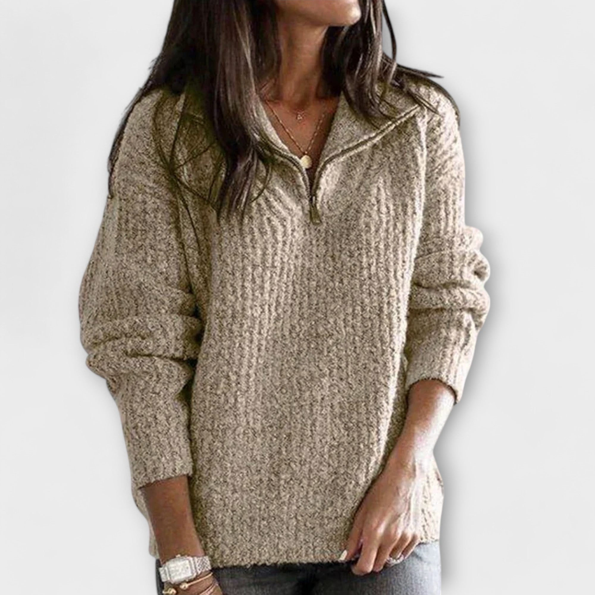 Half-Zip Sweater for Women