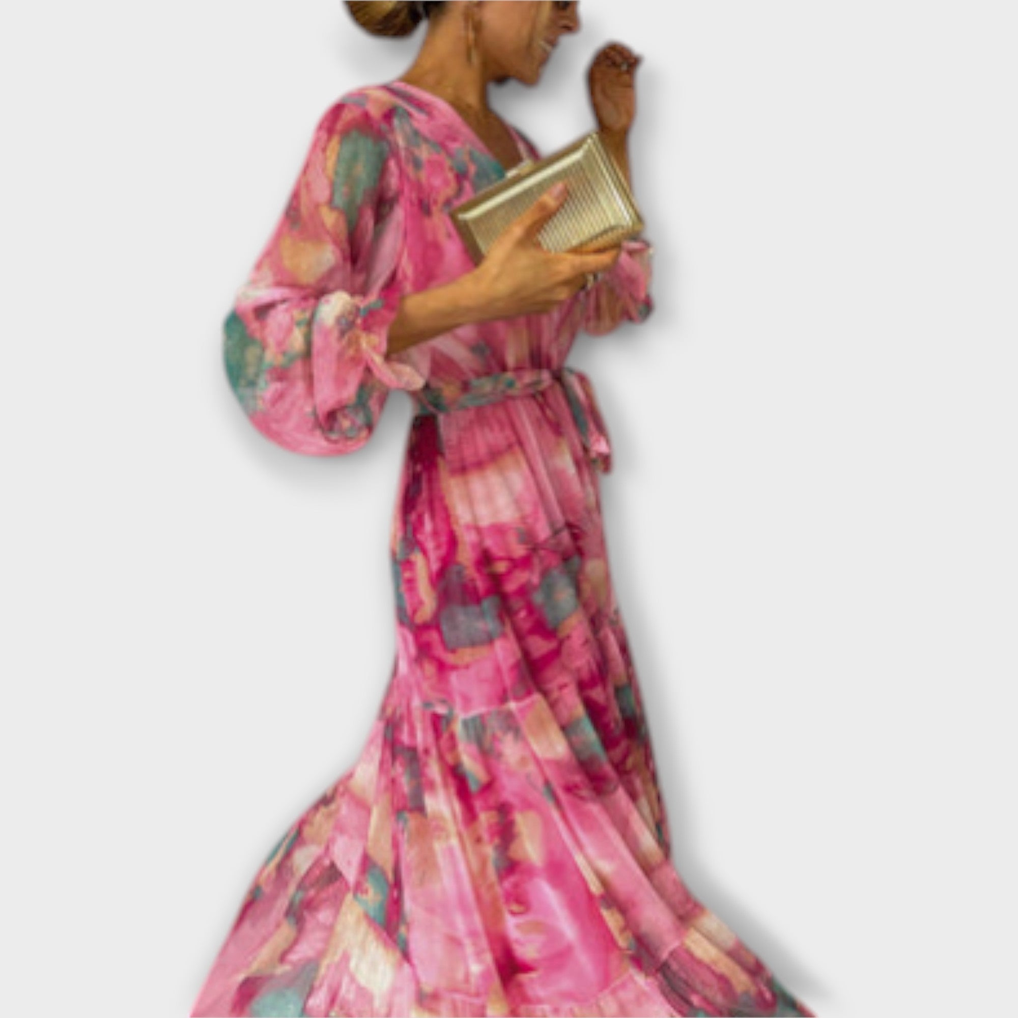 Evelyn - Watercolor Dream Maxi Dress