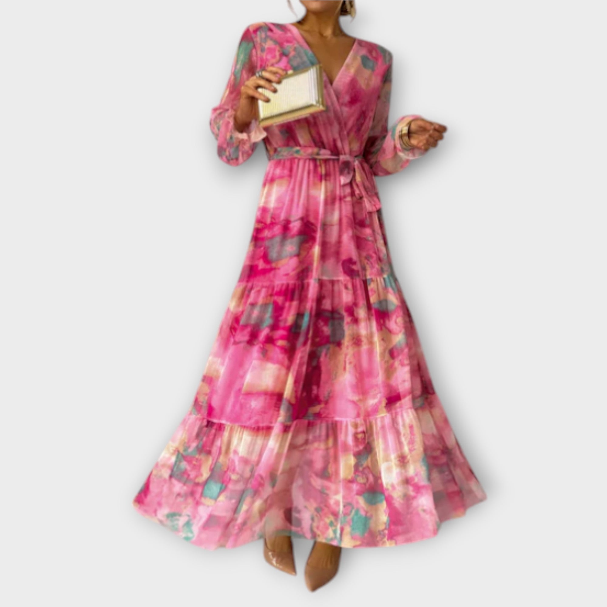 Evelyn - Watercolor Dream Maxi Dress